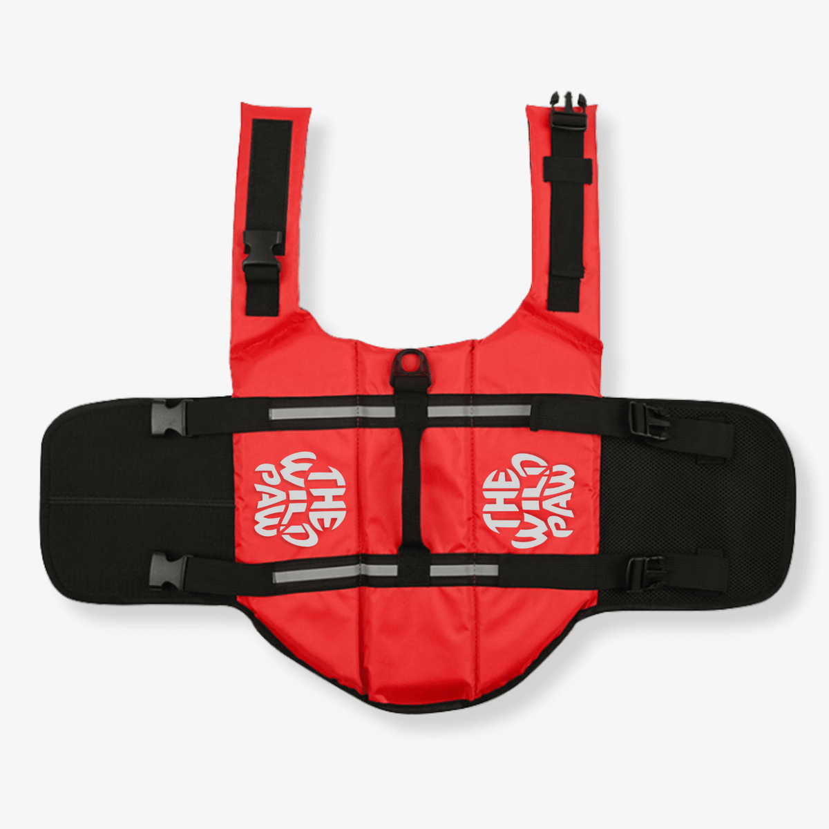 Chaleco salvavidas AquaGuard Pro rojo, vista lateral