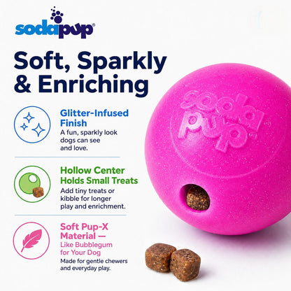 Additional view of Pink & Blue Glitter Ball Dog Toy - 2 Pack — view 6