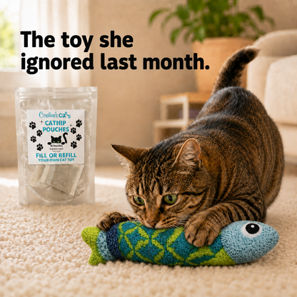 Catnip Refill Packets for Cat Toys - 10 Pack product information graphic 2