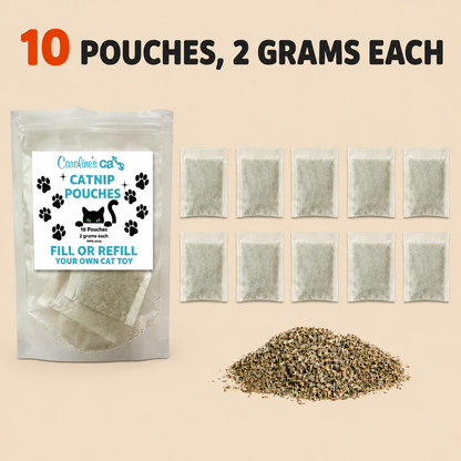 Catnip Refill Packets for Cat Toys - 10 Pack product information graphic 6