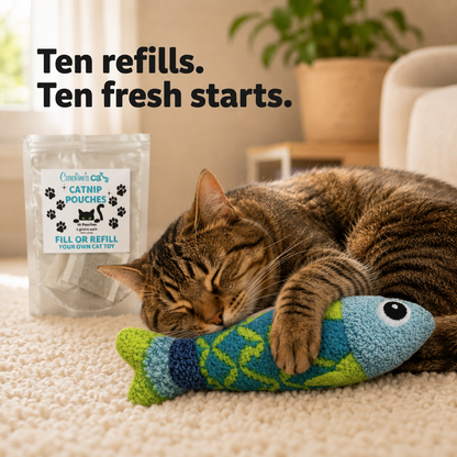 Catnip Refill Packets for Cat Toys - 10 Pack product information graphic 7