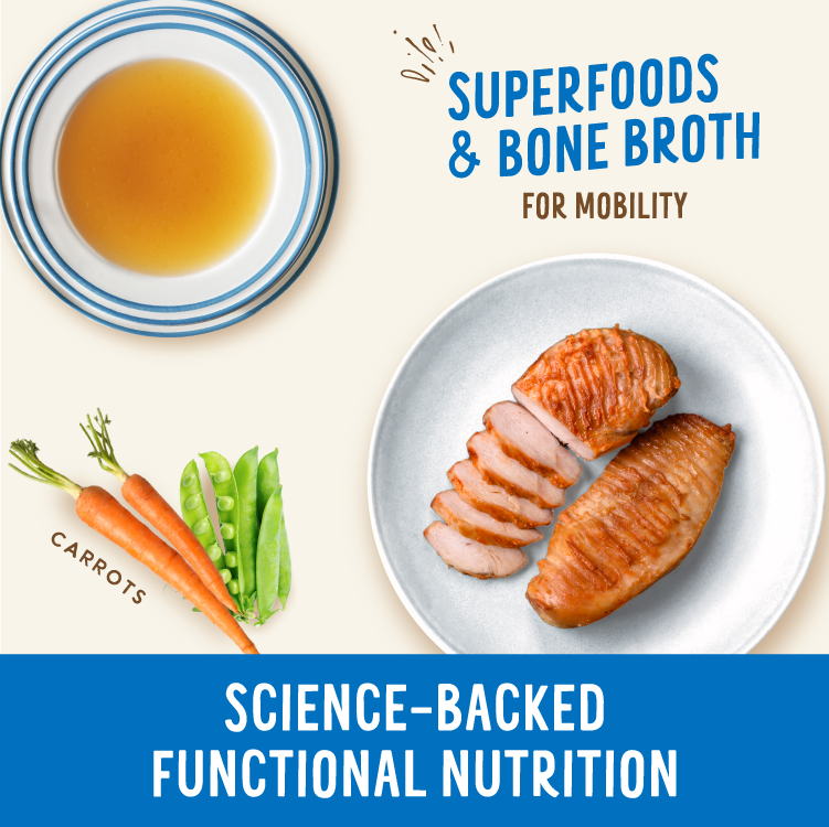 Broth-Licious Chicken & Carrots in Bone Broth Mobility Recipe for Adult Dogs