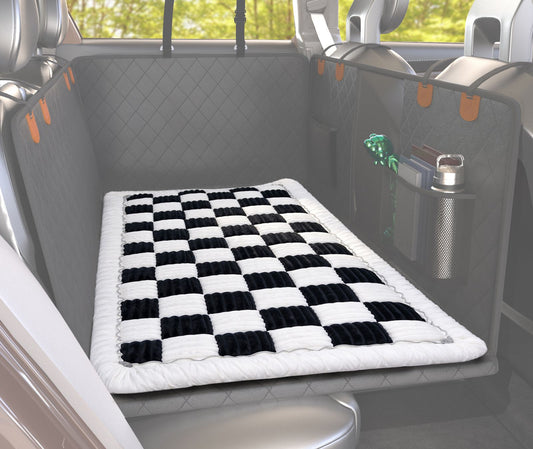Primary product view of Backseat Pet Bed Mat - 1.5 in Thick in black and white by Katziela