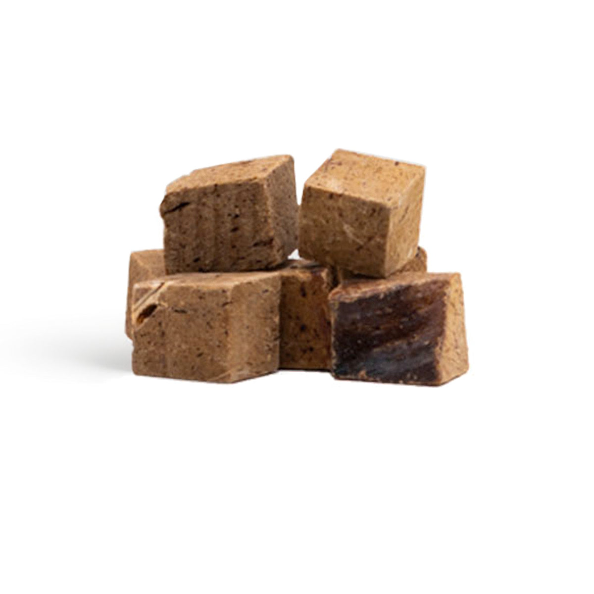 HOLI Freeze-Dried Beef Liver Dog Treats package and treat pieces
