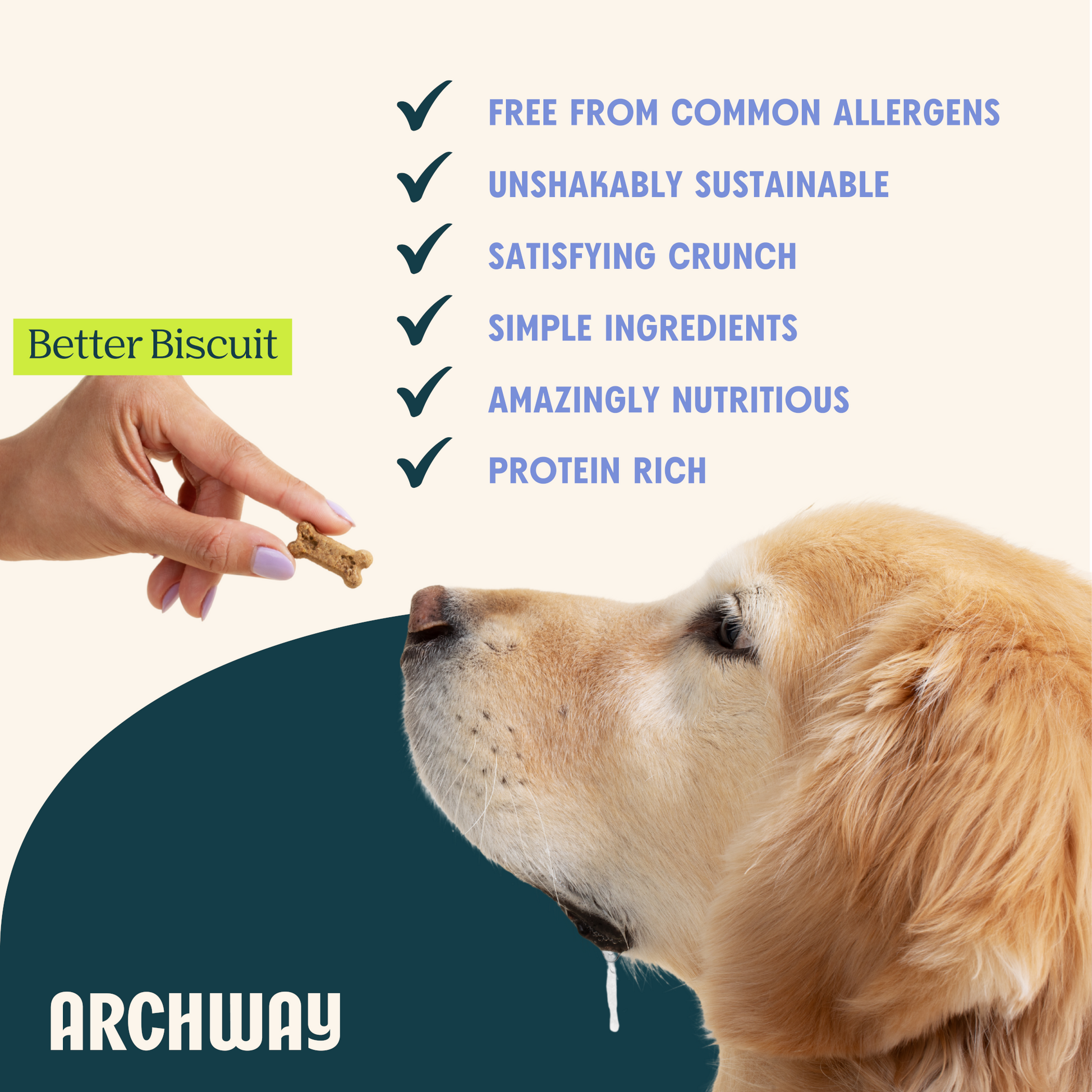 Archway Peanut Butter & Cricket Better Biscuit product information