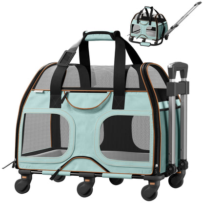 Luxury Rider Rolling Pet Carrier