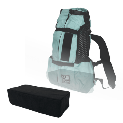 K9 Booster Block positioned inside a K9 Sport Sack dog carrier to raise the dog’s seating height.