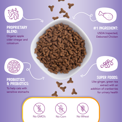 Product information graphic for Health Extension Chicken & Brown Rice Recipe