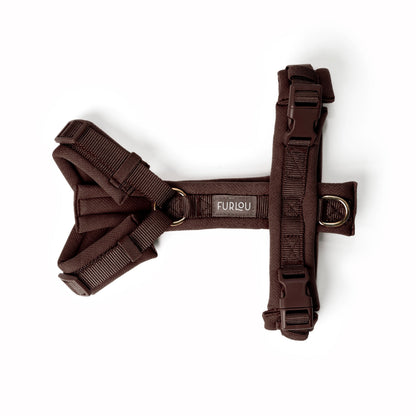 FURLOU Comfort Dog Harness - Brown detail view