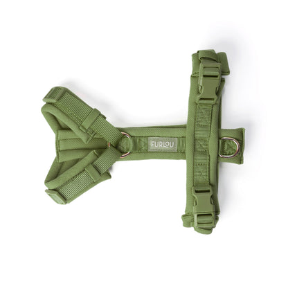 FURLOU Comfort Dog Harness - Green detail view