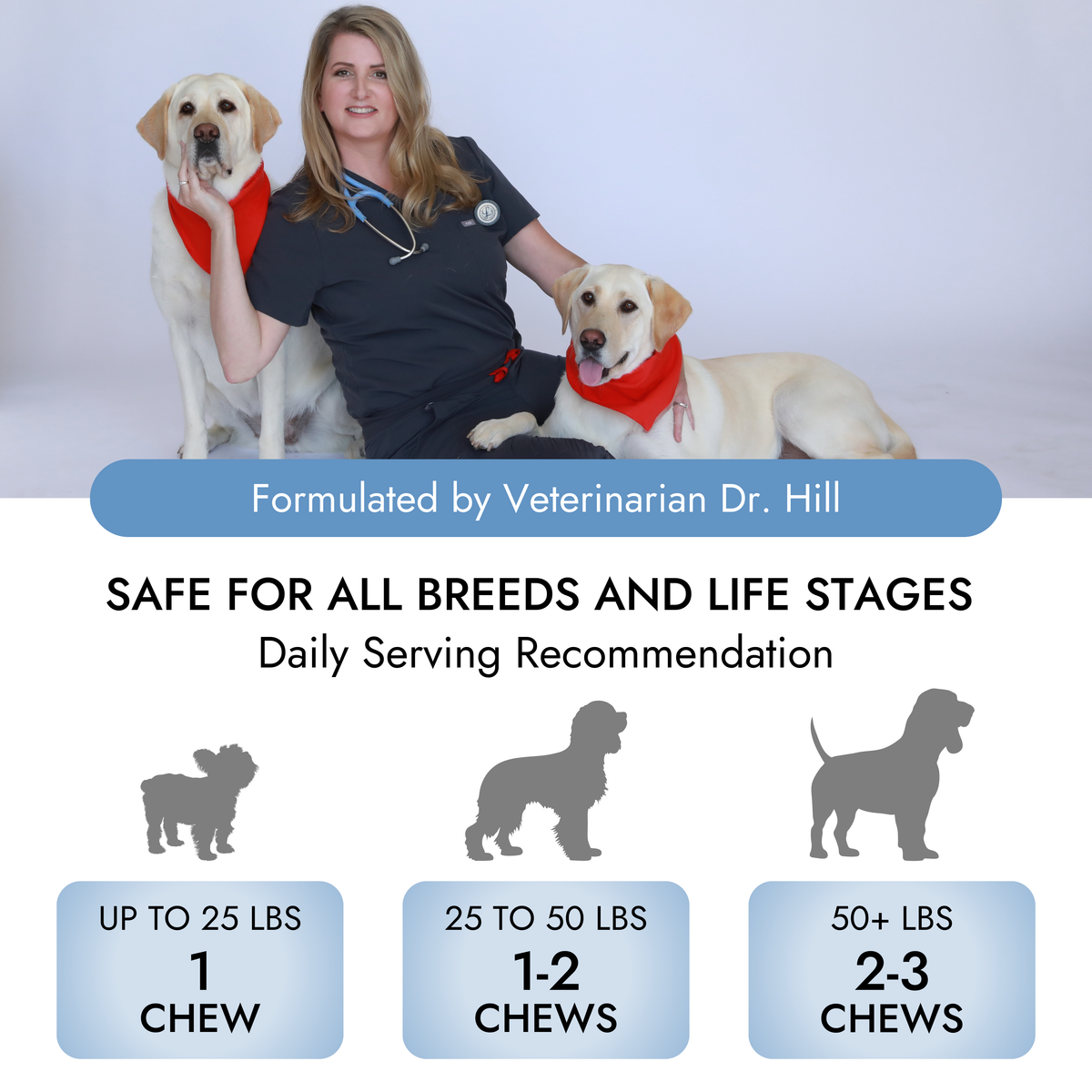 Imagen de características de Pet Vet Products® Premios blandos calmantes para perros - 60 unidades, 5 de 6