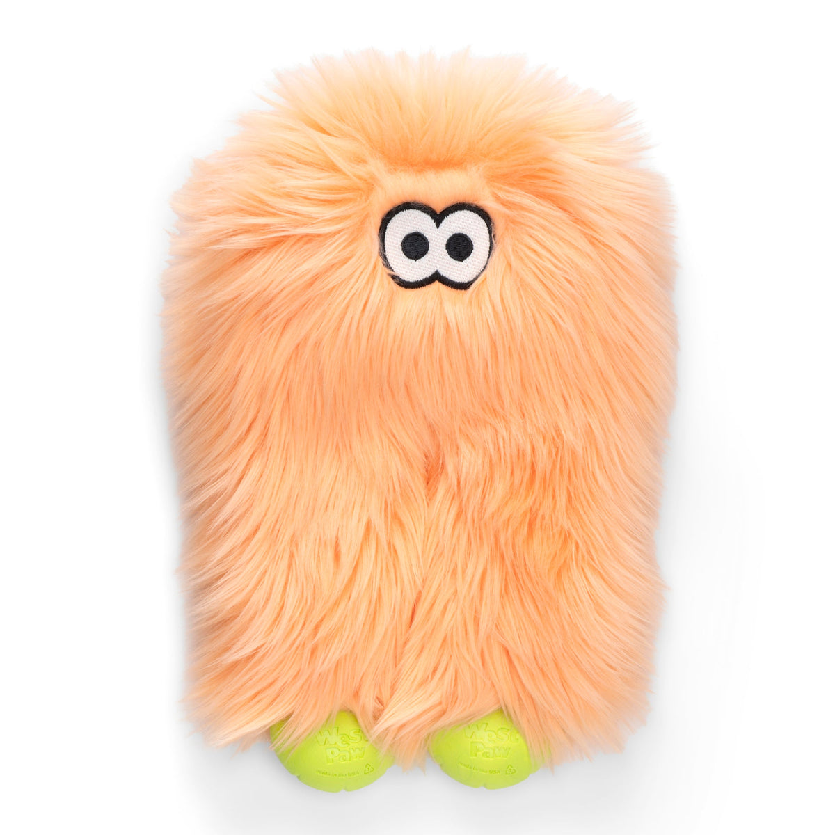 Front view of Astrid Rowdies plush dog toy in melon by West Paw