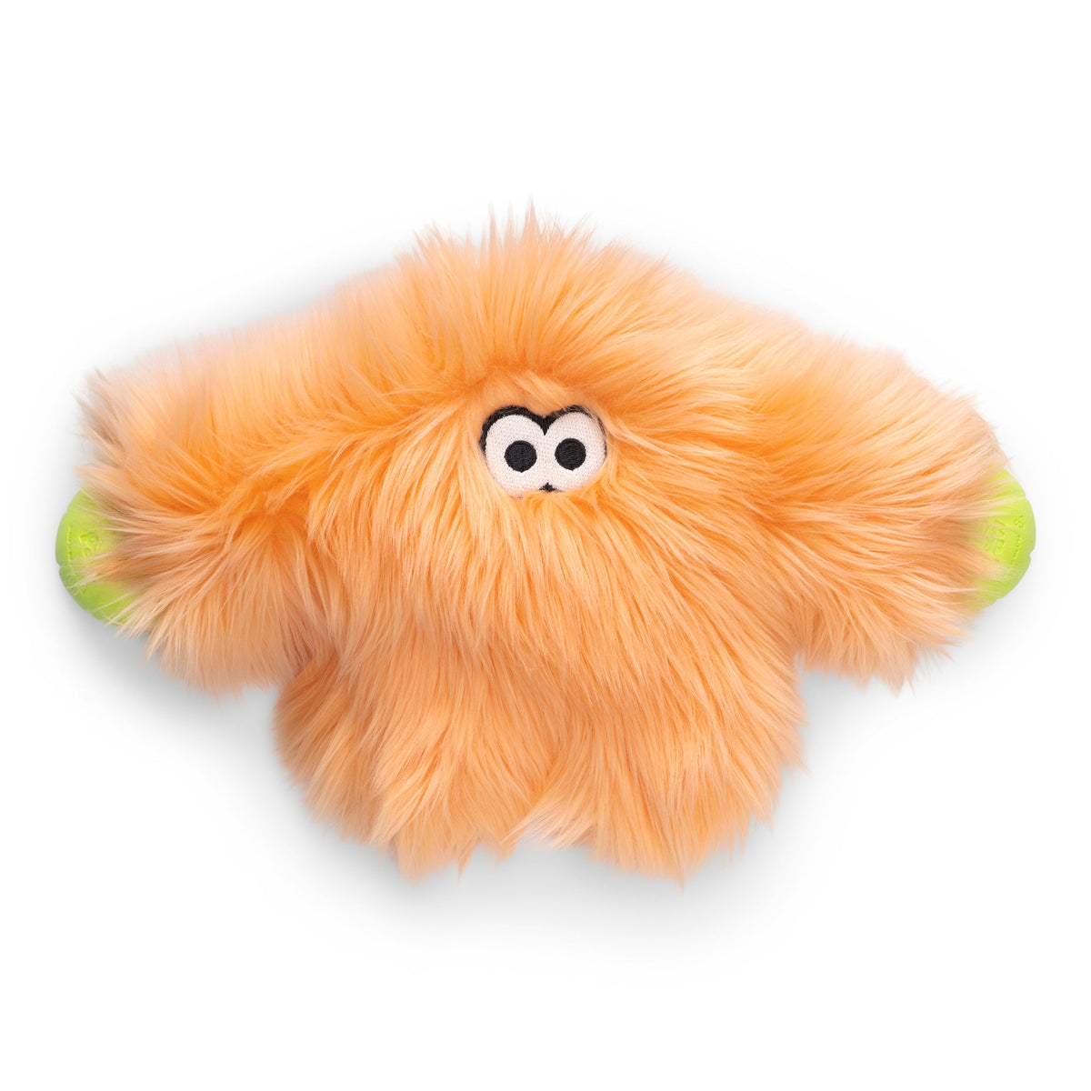 Front view of Helga Rowdies plush dog toy in melon