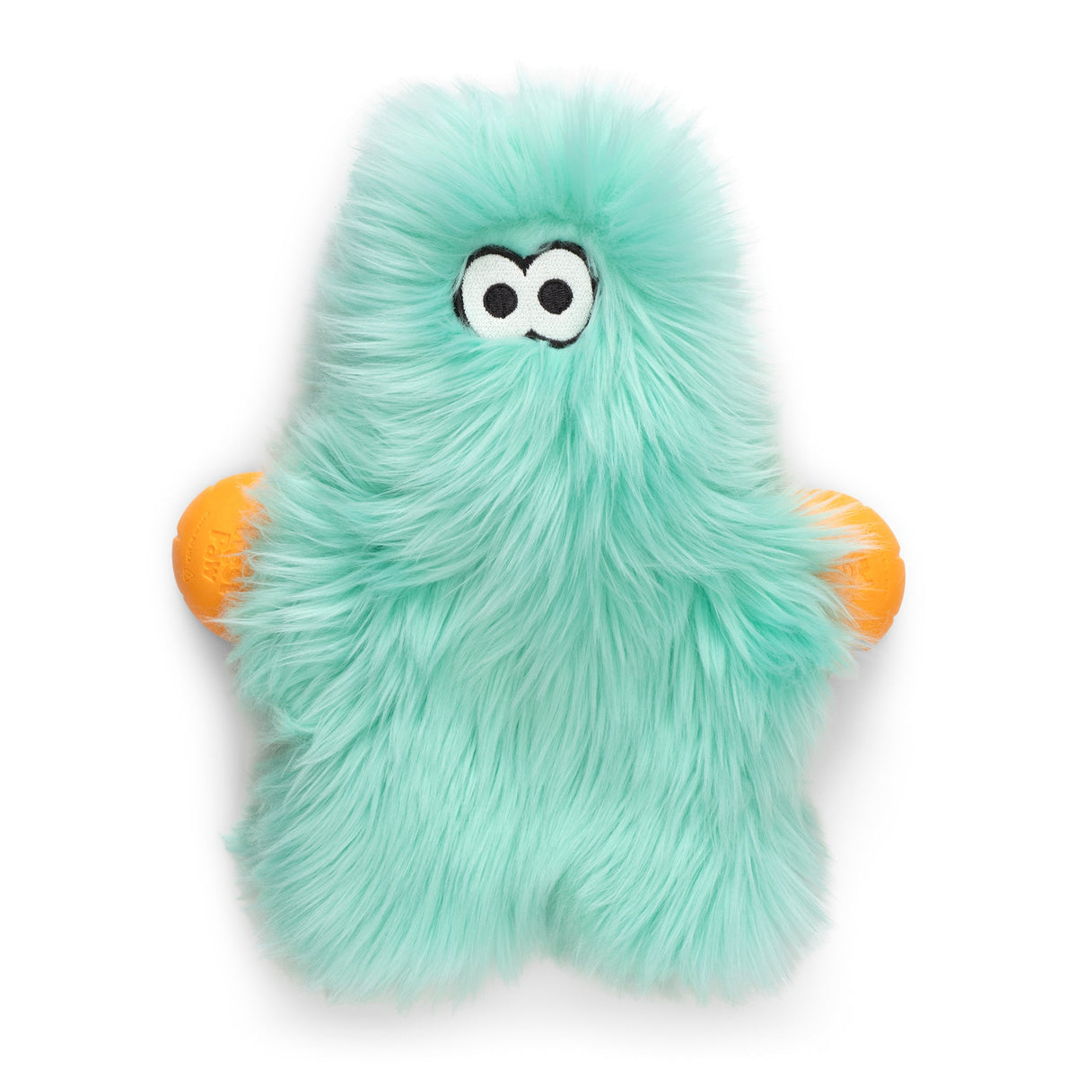 Vista frontal de el juguete de peluche Rowdies Olaf para perros en color Espuma de mar