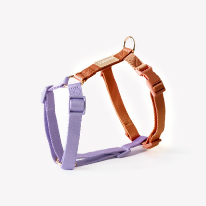 FURLOU Dog Harness in Lavender and Terracotta