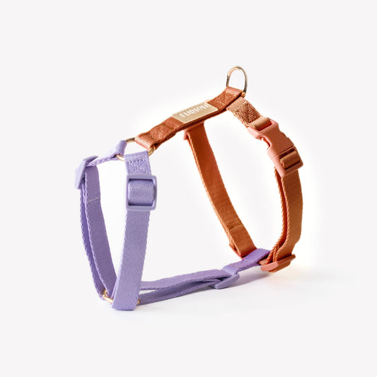 FURLOU Dog Harness in Lavender and Terracotta