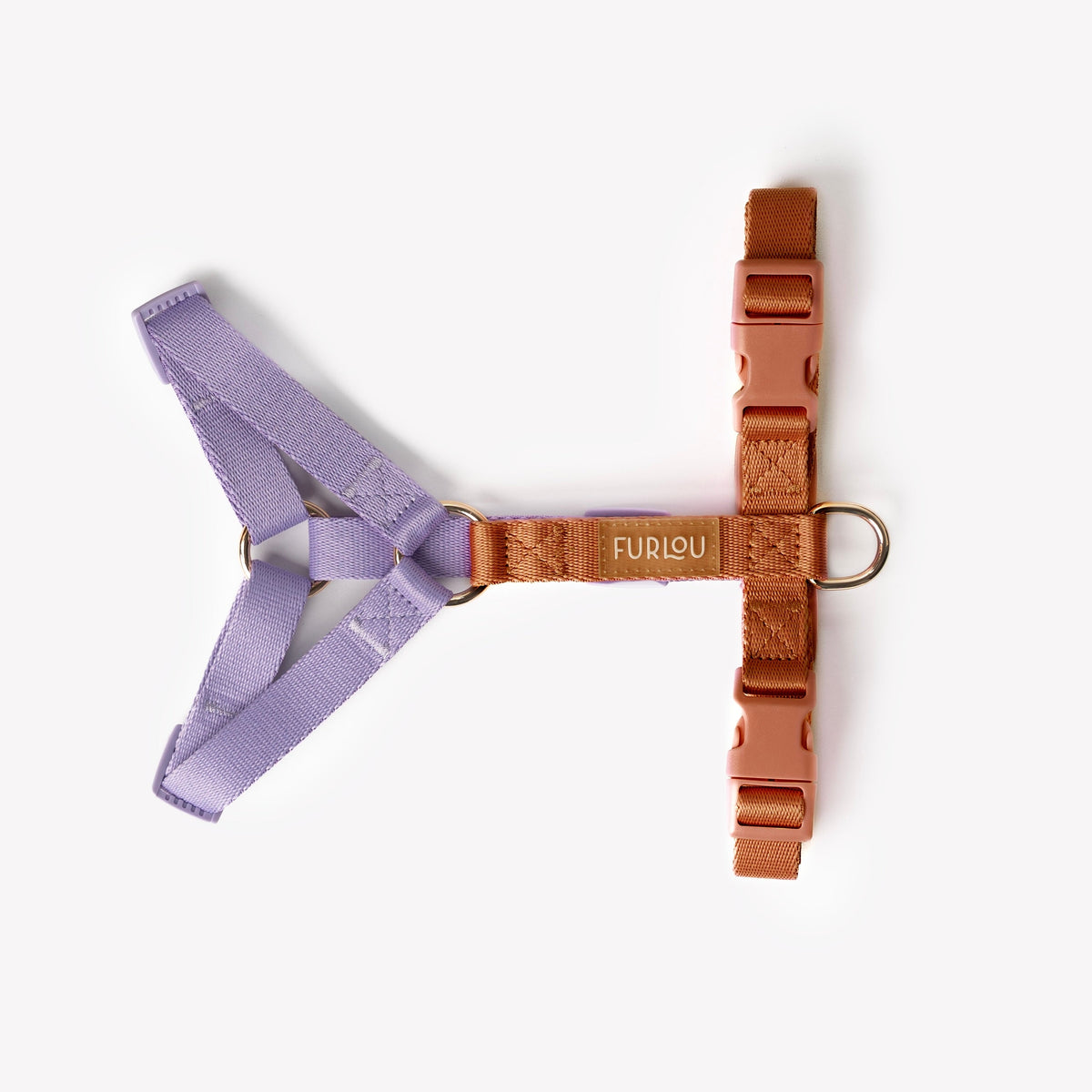 FURLOU Dog Harness in Lavender and Terracotta product detail