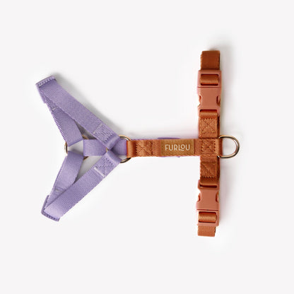FURLOU Dog Harness in Lavender and Terracotta product detail