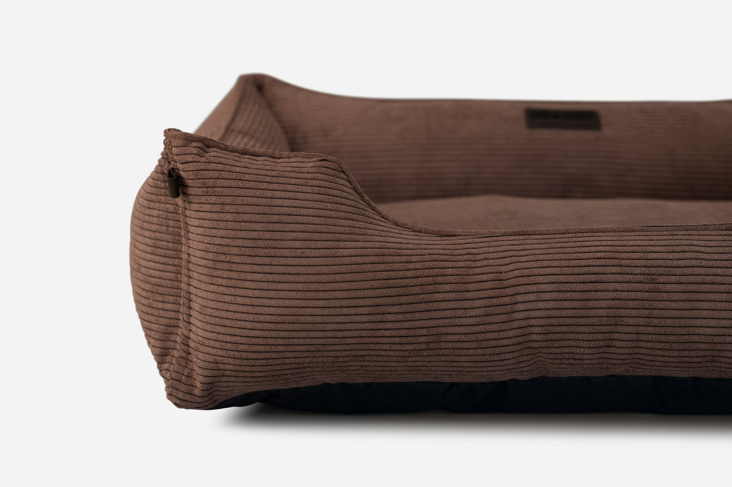 Fancy Corduroy Sleeper Dog Bed - Brown