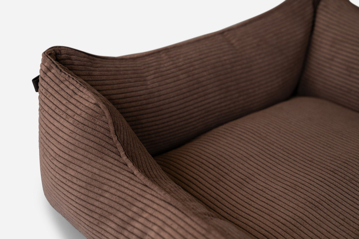 Fancy Corduroy Sleeper Dog Bed - Brown