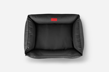 Black Waterproof Sleeper Dog Bed viewed from above