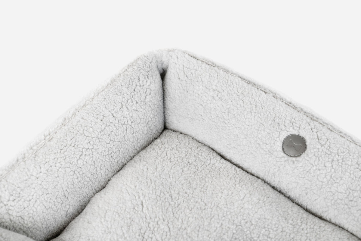 Furry Sleeper Dog Bed - Gray product detail 7