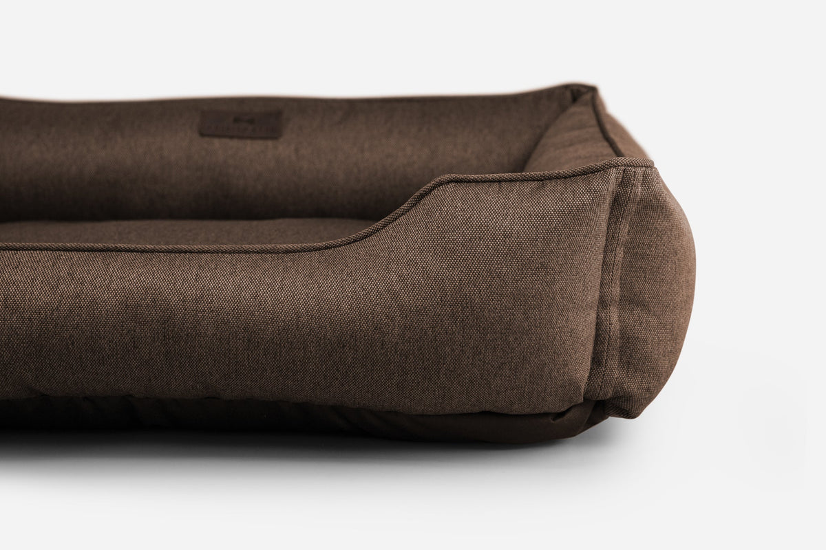Cotton Sleeper Dog Bed - Brown — vista alternativa del producto 10