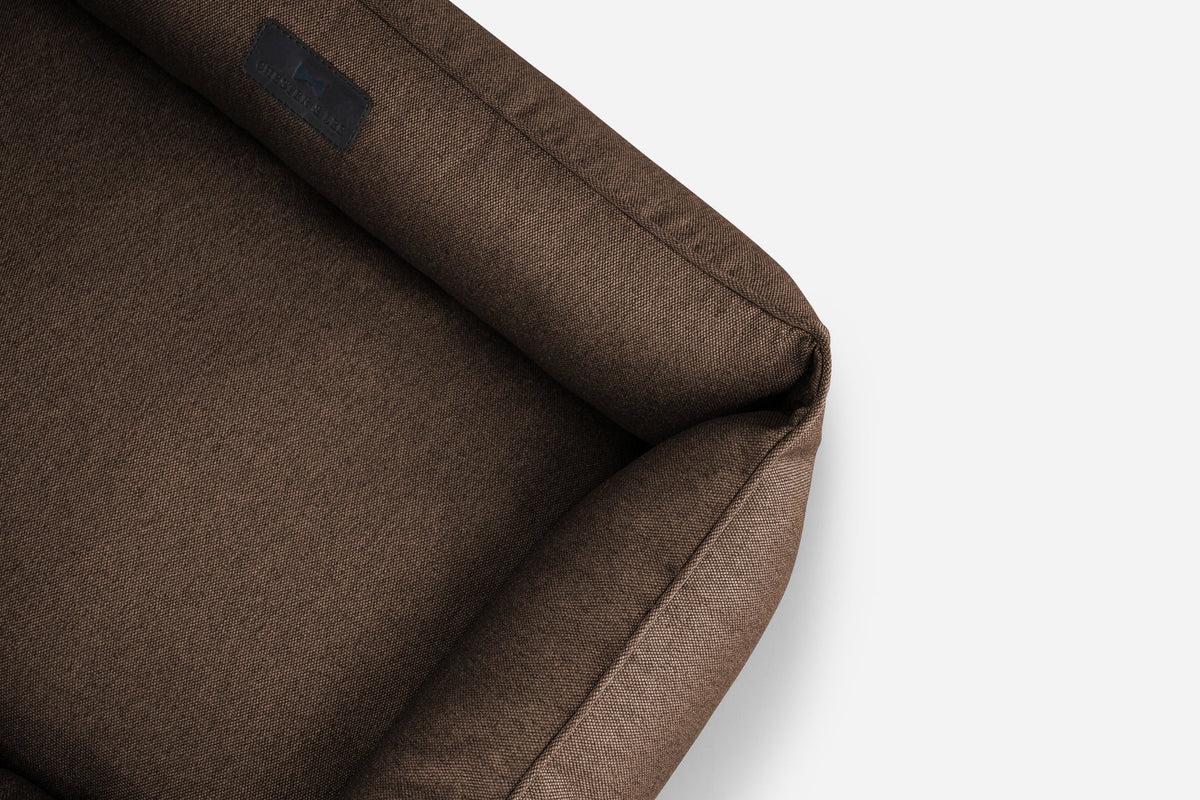 Cotton Sleeper Dog Bed - Brown — vista alternativa del producto 11