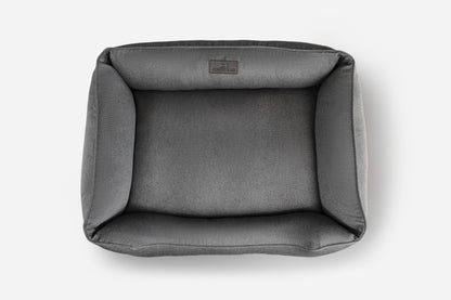 Vista superior de Chester & Lee | Cotton Sleeper - Cama para perros gris