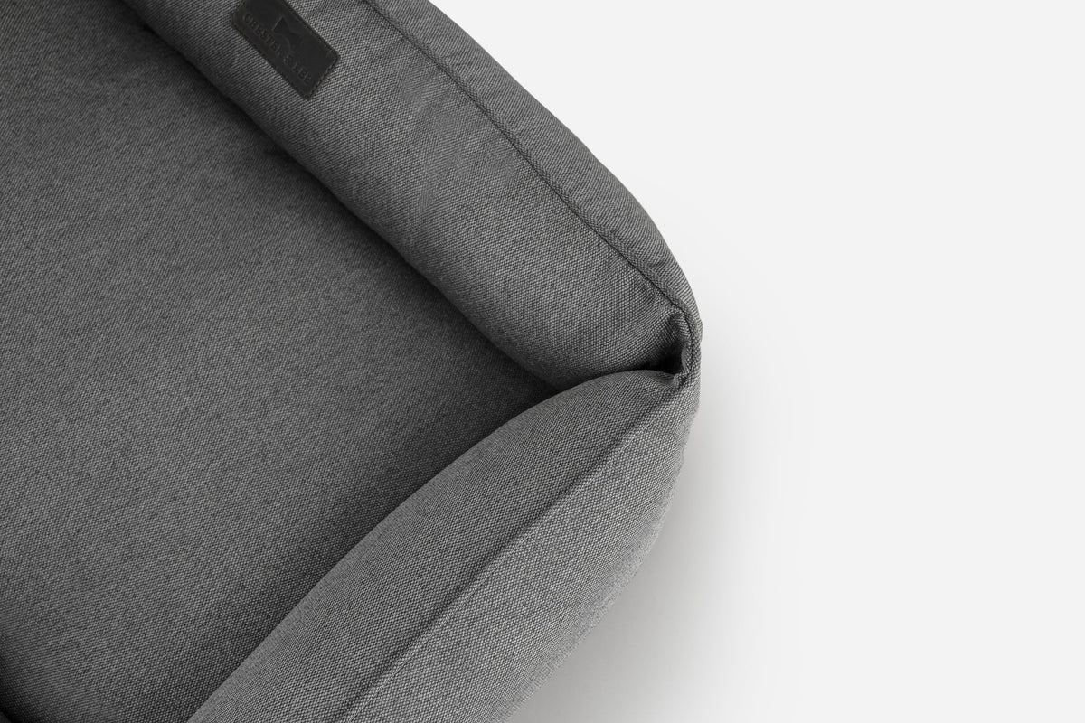 Primer plano de Chester & Lee | Cotton Sleeper - Cama para perros gris, vista 2