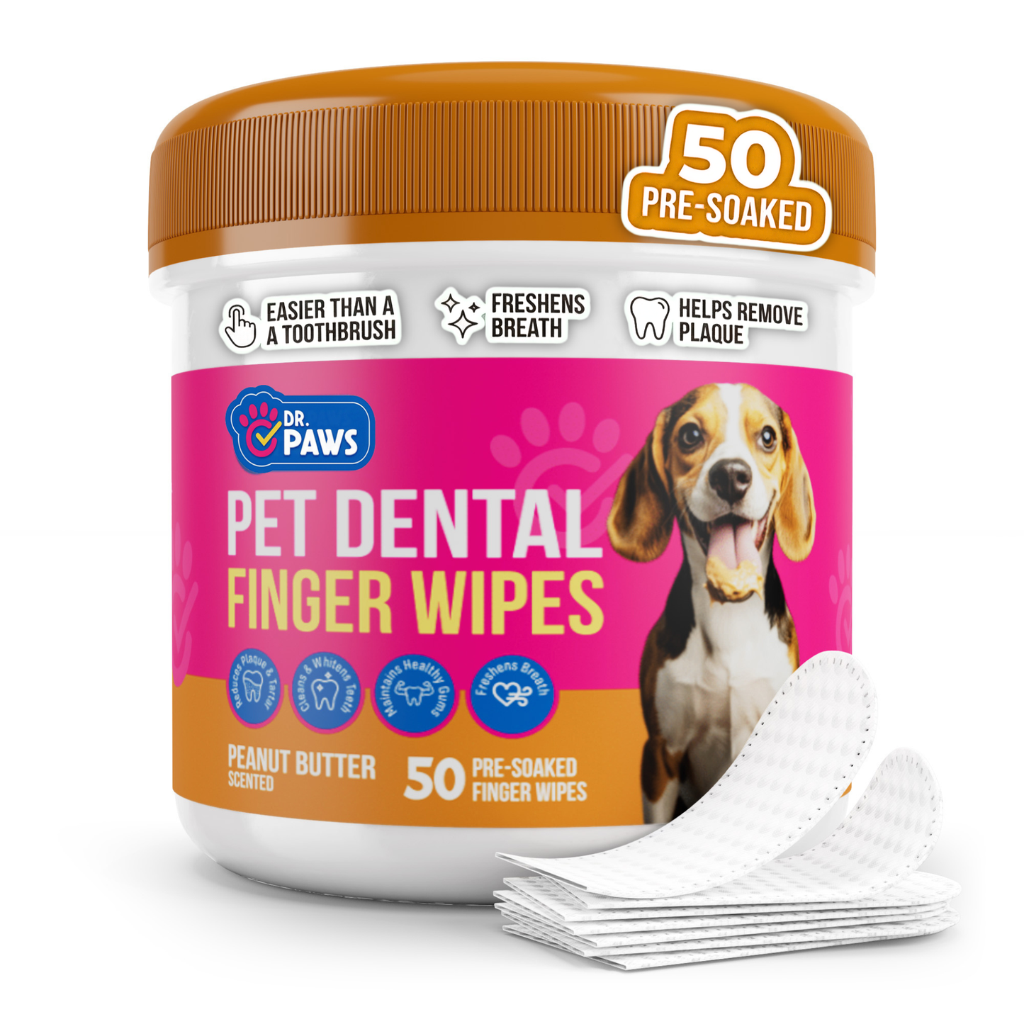 Toallitas Dentales para Limpieza de Dientes (50 unidades)