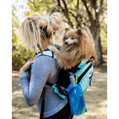 Vapur EZ Lick portable dog water bottle in use