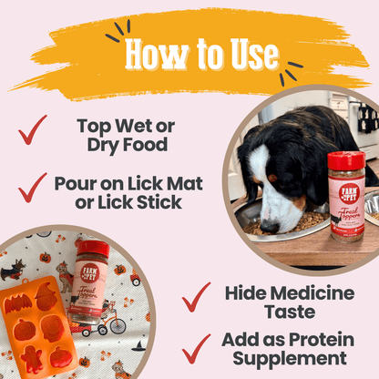Suplemento alimenticio para perros Treat Topper de carne de res | Suplemento en polvo para mascotas