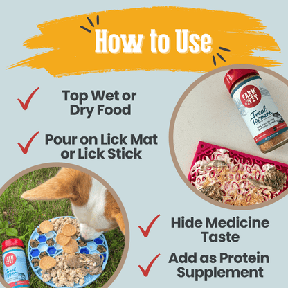 How to use Farm To Pet Fish Treat Topper