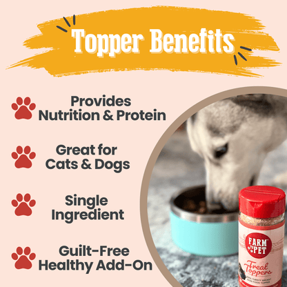 Farm To Pet Turkey Treat Topper benefits