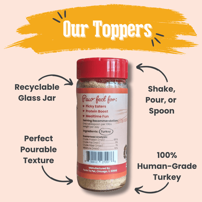 Farm To Pet Turkey Treat Topper back package