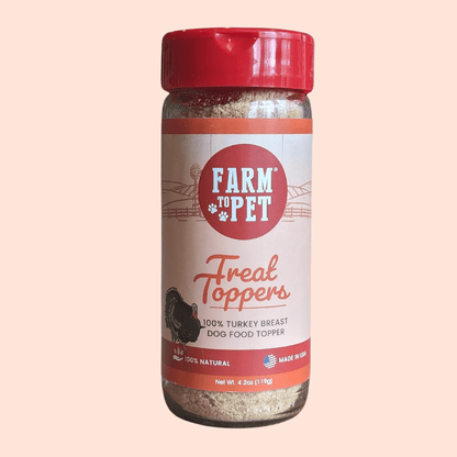 Farm To Pet Turkey Treat Topper front package