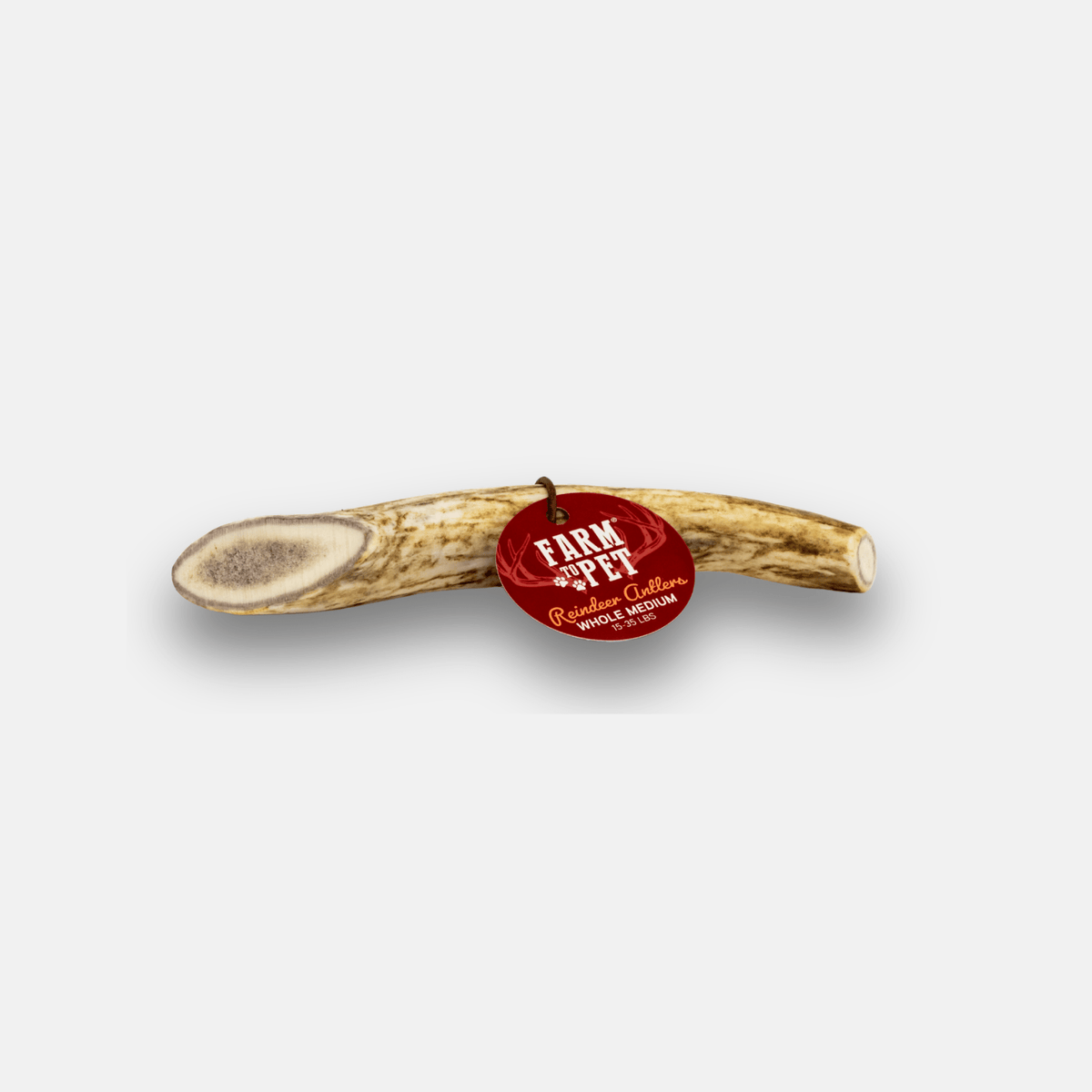 Farm To Pet whole medium reindeer antler dog chew product detail