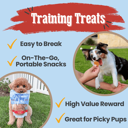 Chicago Chicken Chips shown as breakable training treats