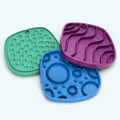 West Paw Waves Feast Mat showing the textured feeding surface