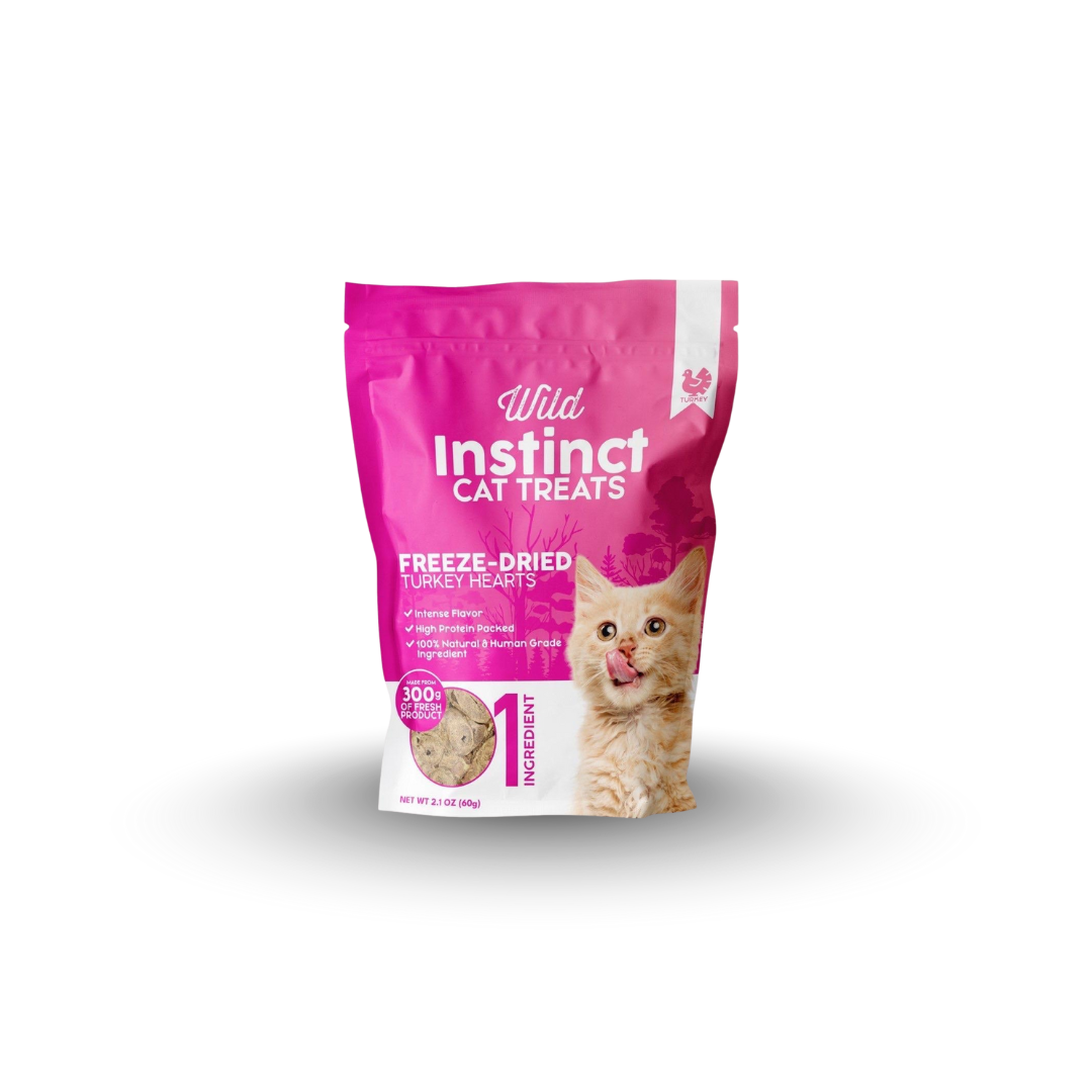 Freeze-Dried Turkey Hearts - Cat Treats