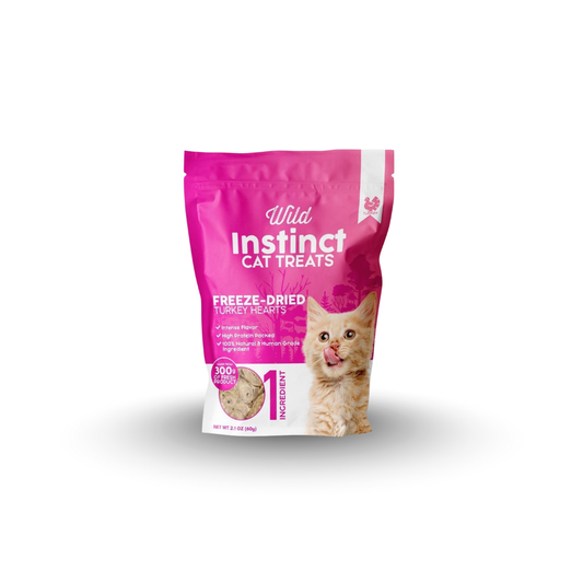 Freeze-Dried Turkey Hearts - Cat Treats