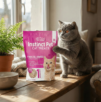 Freeze-Dried Turkey Hearts - Cat Treats