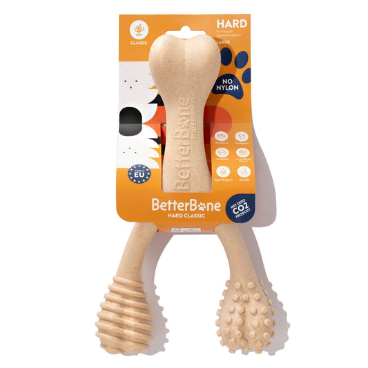 BetterBone hard dog chew toy on a white background