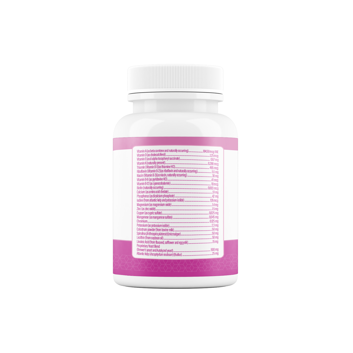 Multi + Lifetime Vitamins — side view