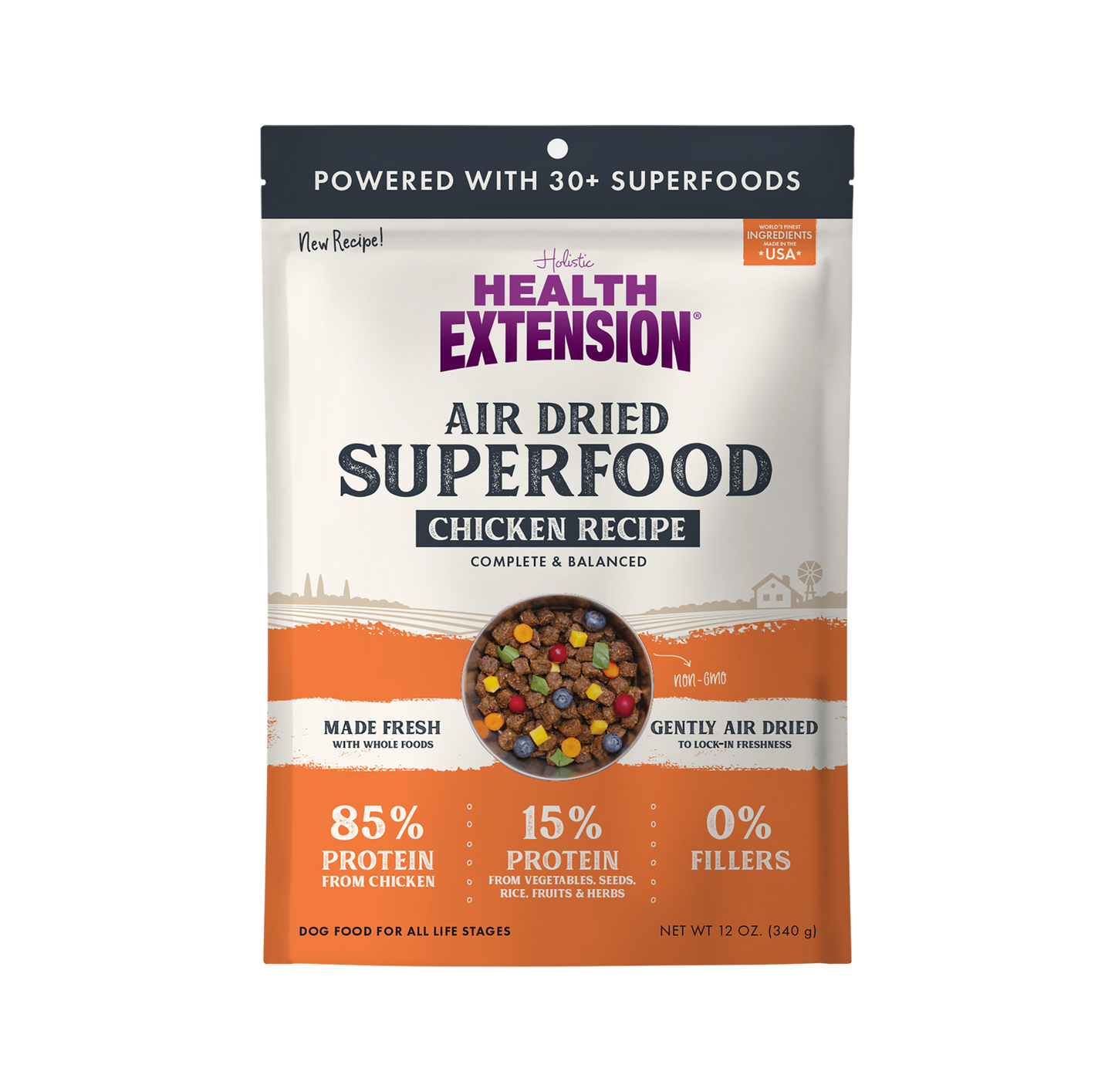 Additional package view of Air-Dried Superfoods Chicken Recipe