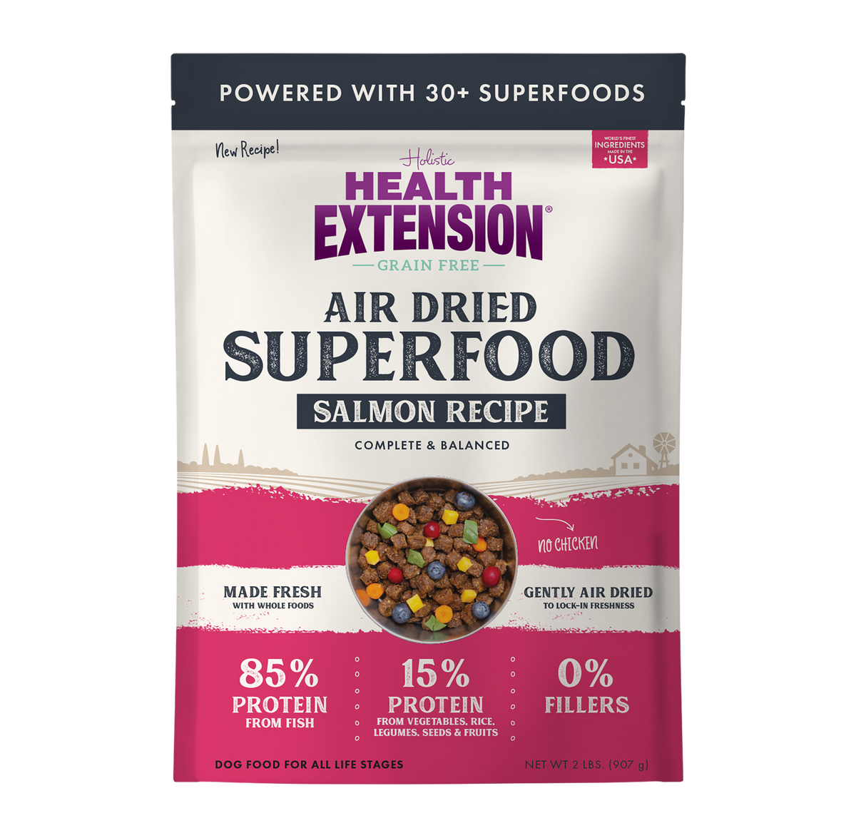 Receta de superalimentos de salmón secados al aire