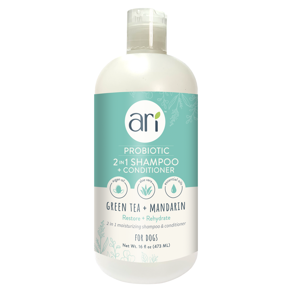 Health Extension ARI Probiotic 2 in 1 Shampoo + Conditioner - front product view