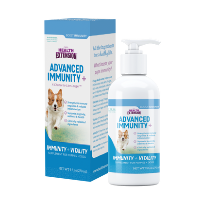 Health Extension Advanced Immunity+ 9 oz box and bottle product view