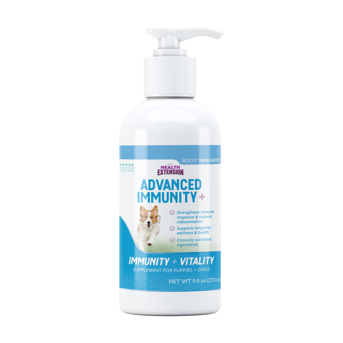 Health Extension Advanced Immunity+ bottle front view